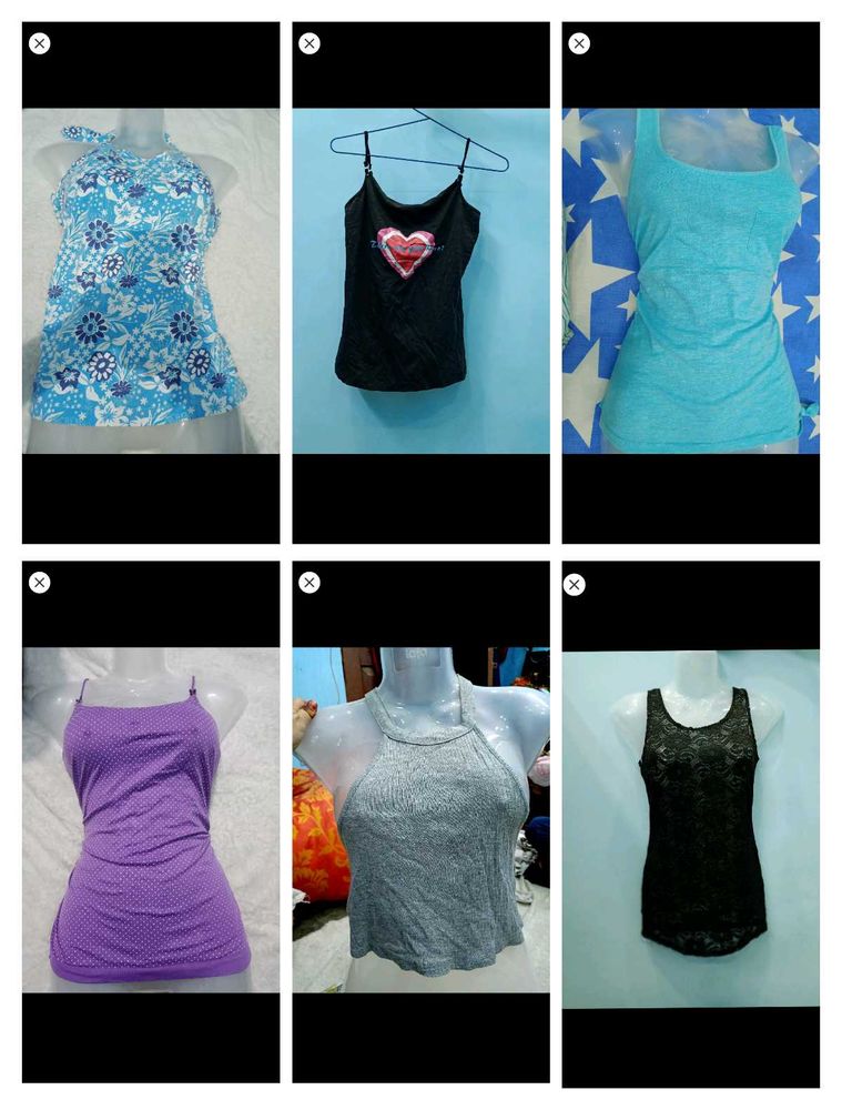 6 tank  Tops 34,36,38