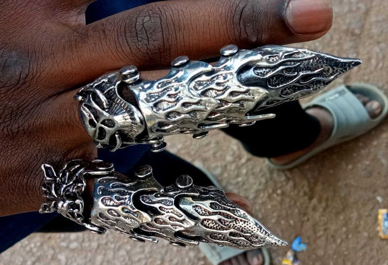 Unique Silver Tone Rings