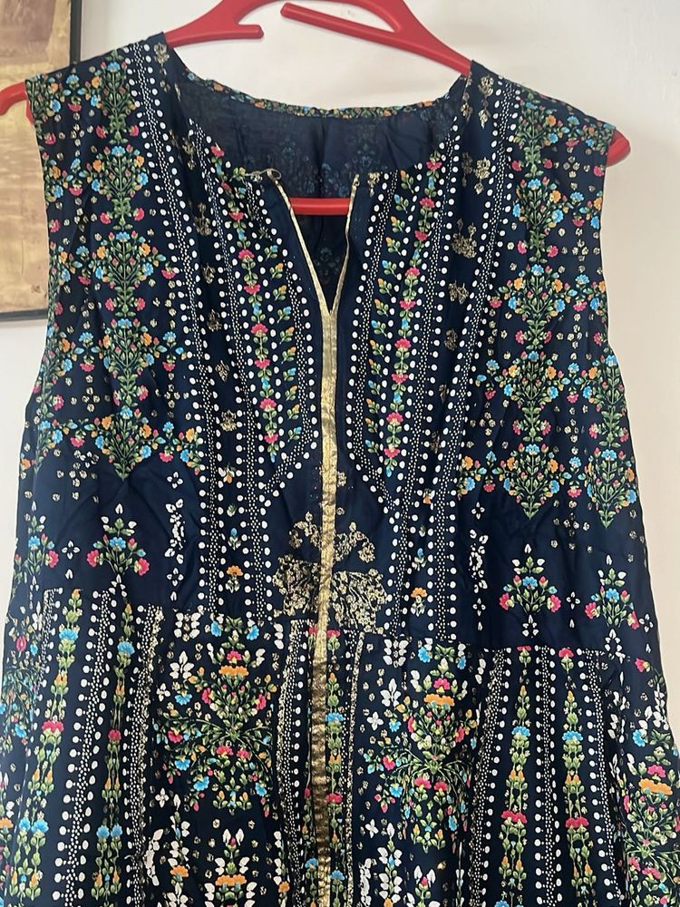 Ethnic Print Sleeveless Dress