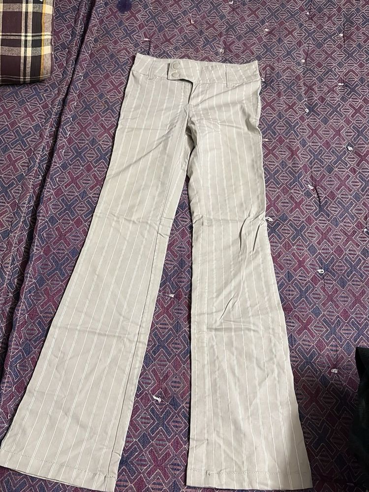 Striped Flared Pants