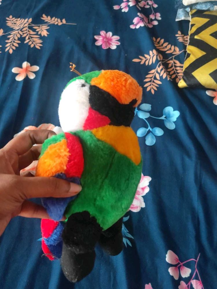 Colorful Parrot Plush Toy