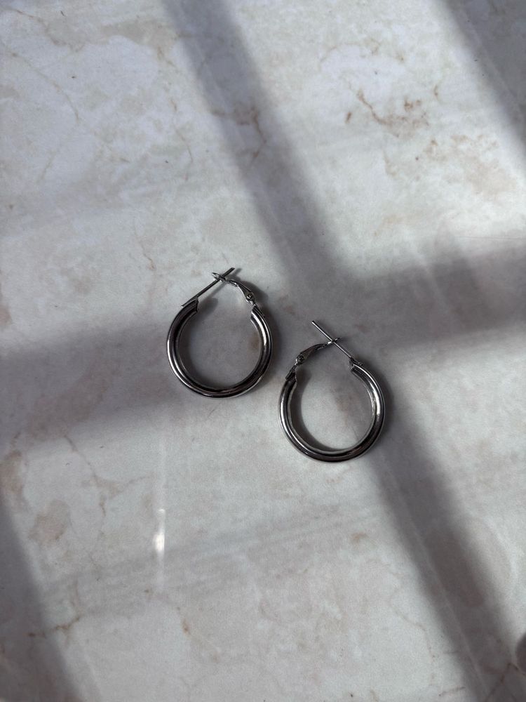 Silver Hoop Earrings