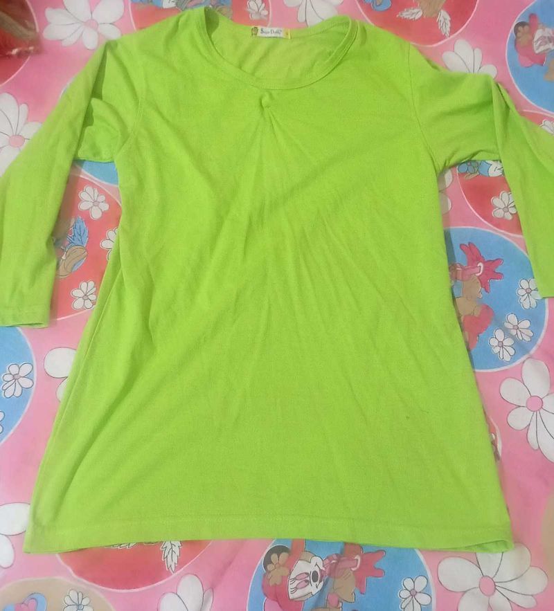 Green Cotton Top