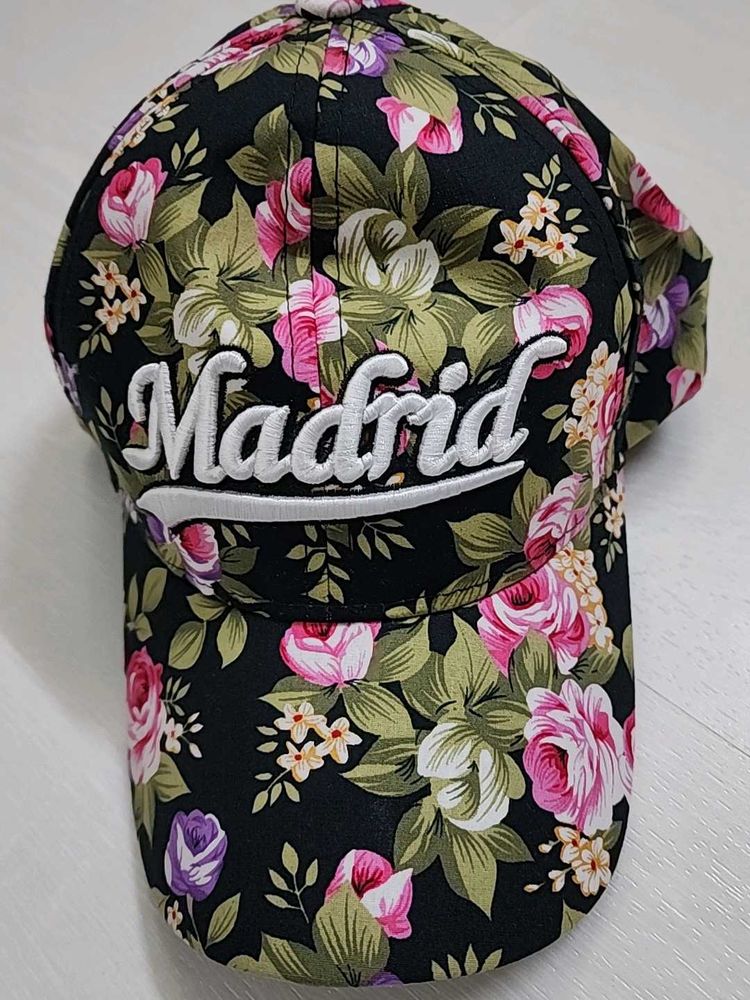MADRID WOMENS CAP NEW(VELCROW ADJUSTABLE) FLOWERY