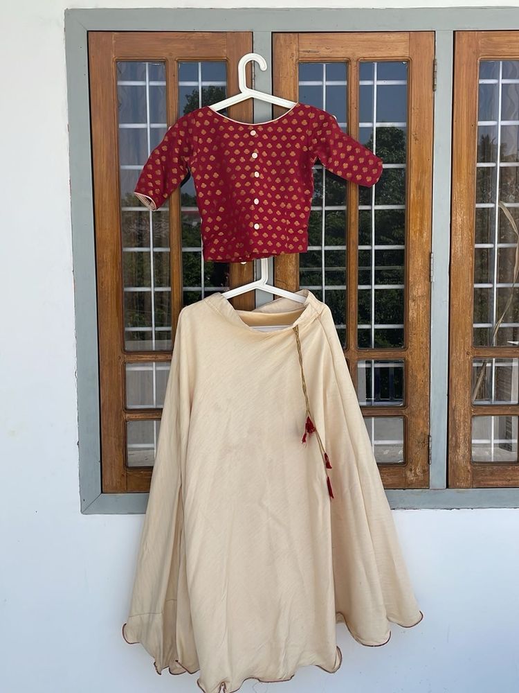 Onam Skirt And Top