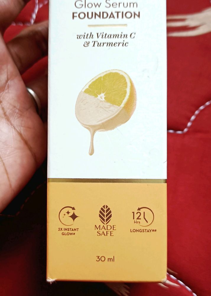 Mamaearth Foundation glow Serum Shade &#34; Ivory Glow &#34; For Fair Skin Tone To Wheatish Tone...  Best Coverage Stay A Lot Hrs. Not Freaky