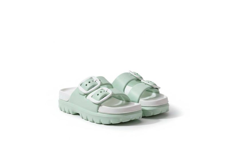 Mint Green Buckle Sandals
