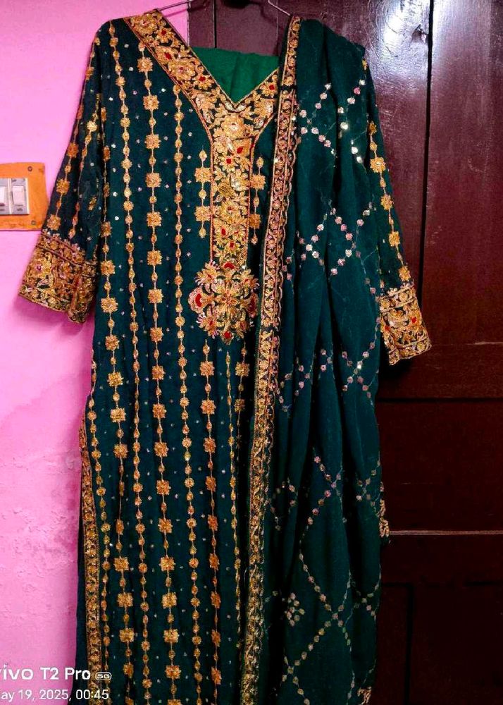 Elegant Heavy Sequence Embroidery Salwar Kameez