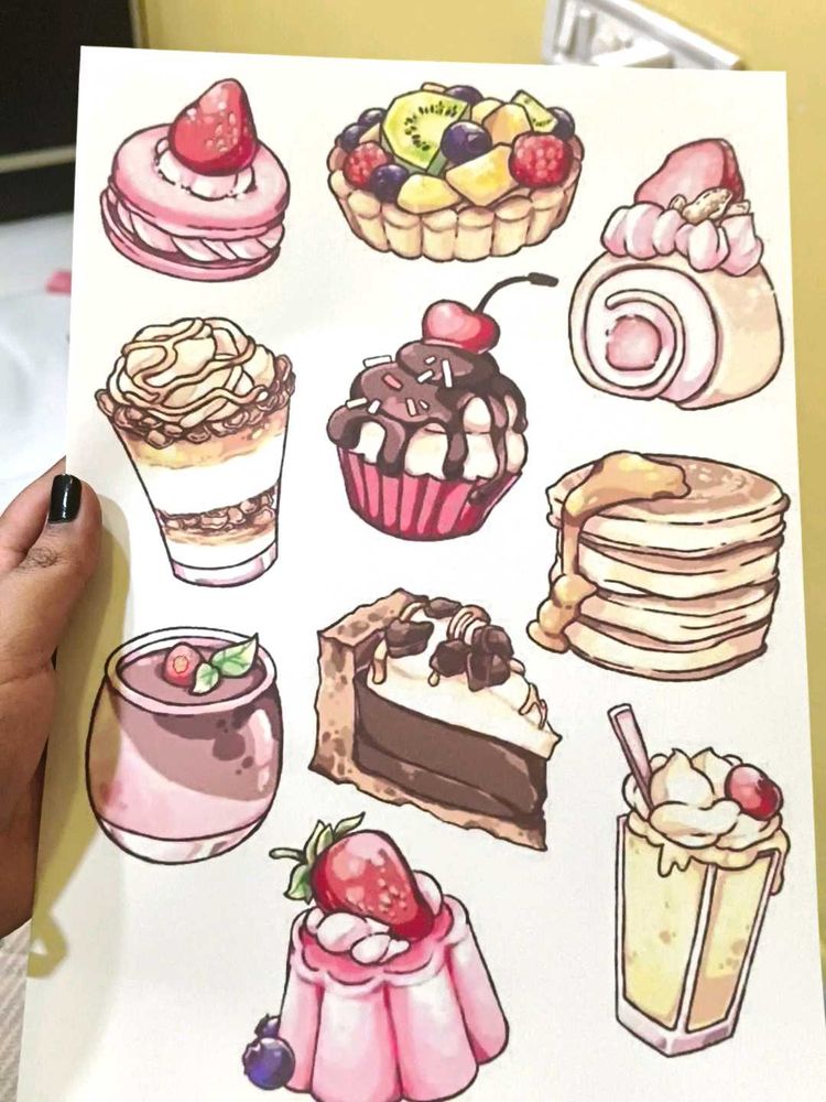 Dessert Sticker Sheet