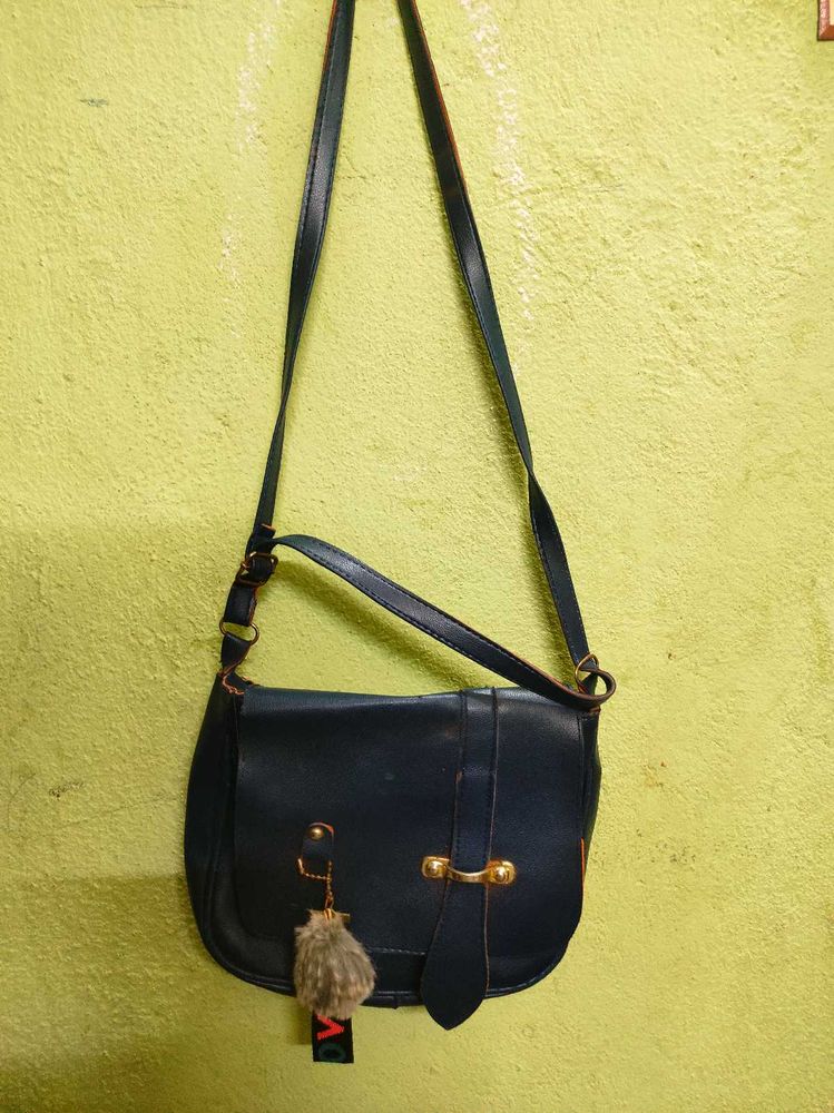 Navy Blue Sling Bag