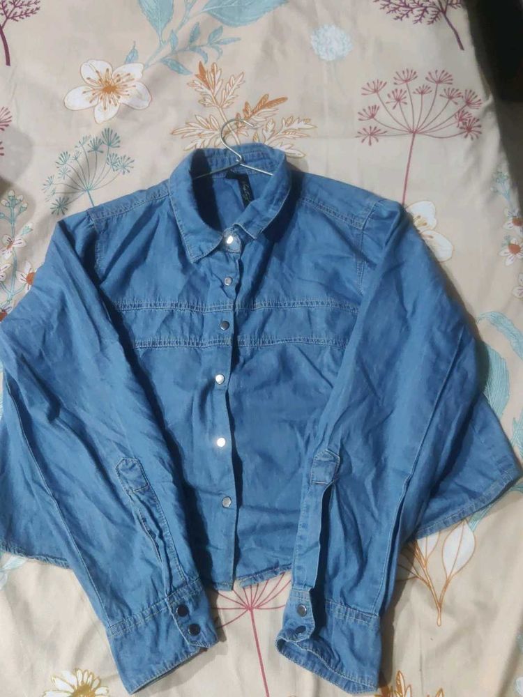 Blue Denim Casual Shirt