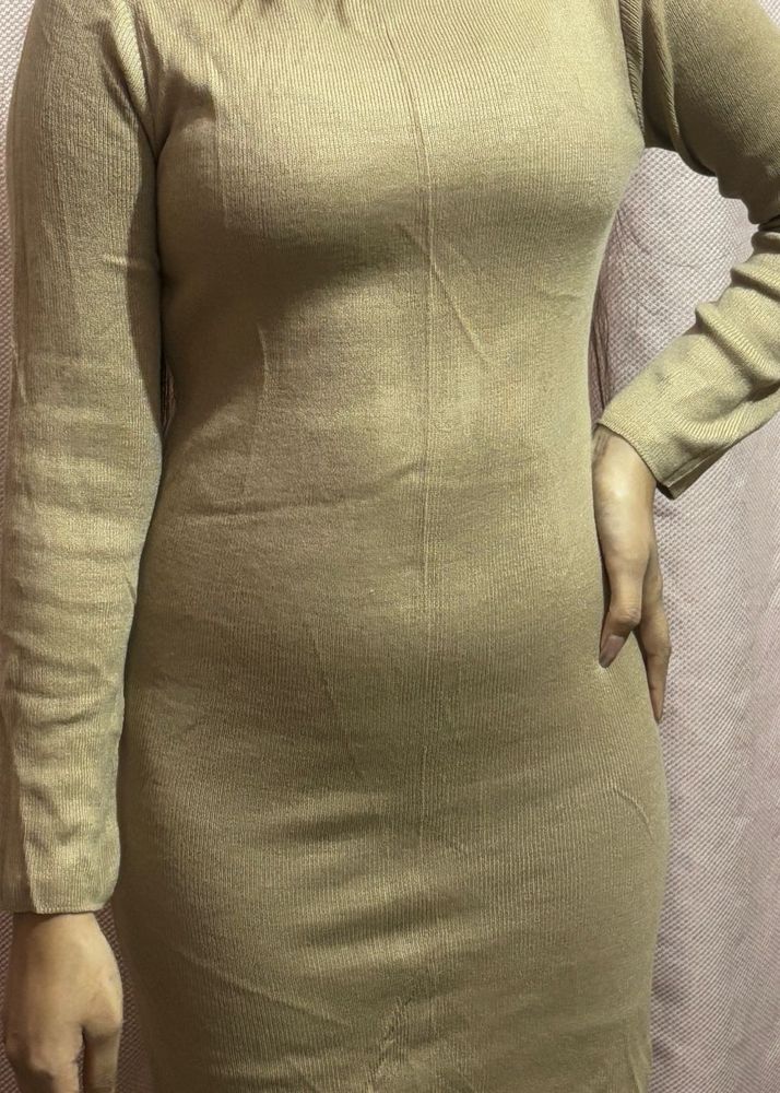 Nude Color Mini Dress
