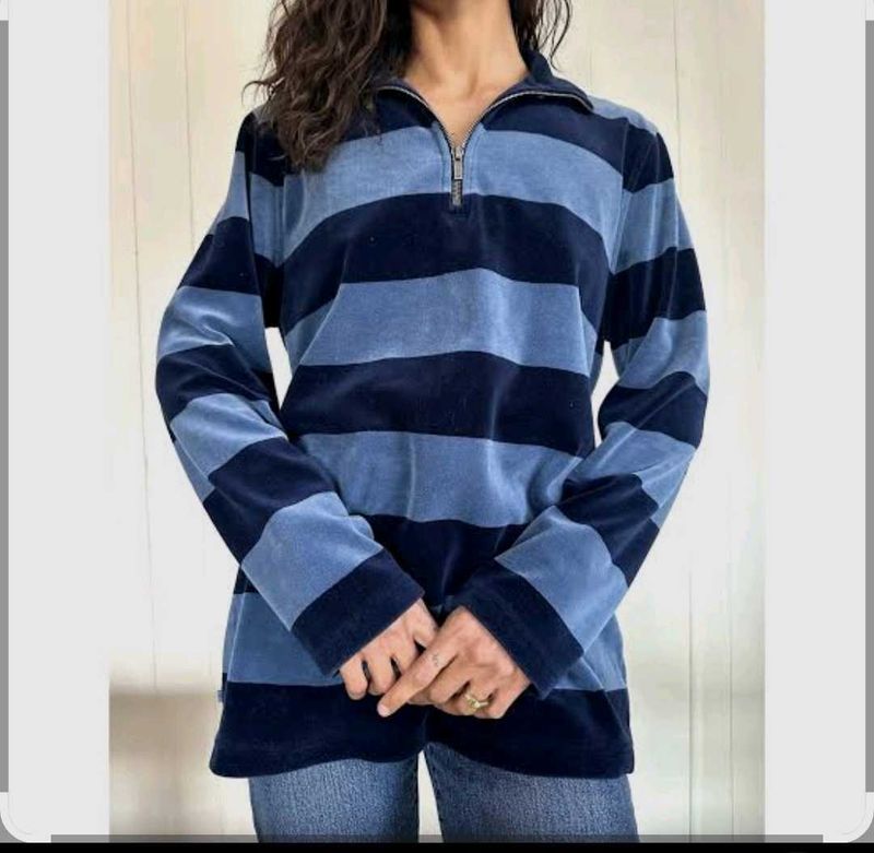 Unisex Ralph Lauren Pullover Velour Sweatshirt