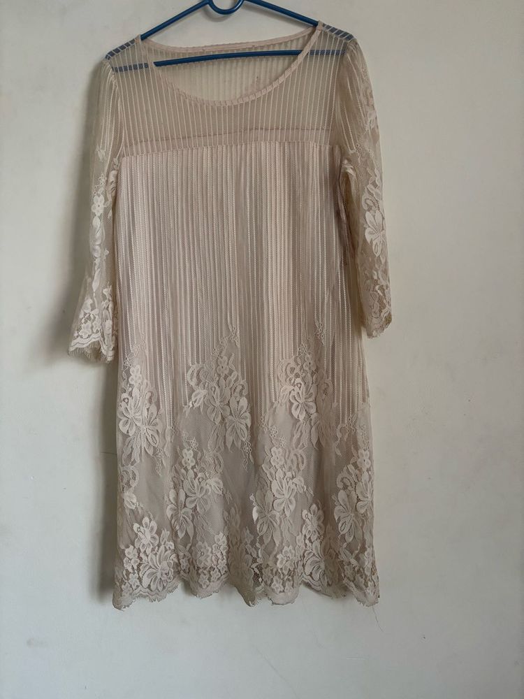 Off White Lace Dress