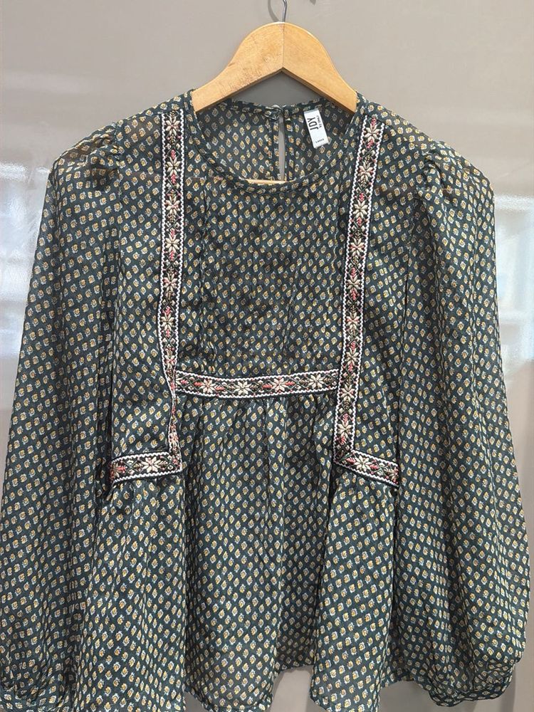 Boho Embroidered Blouse