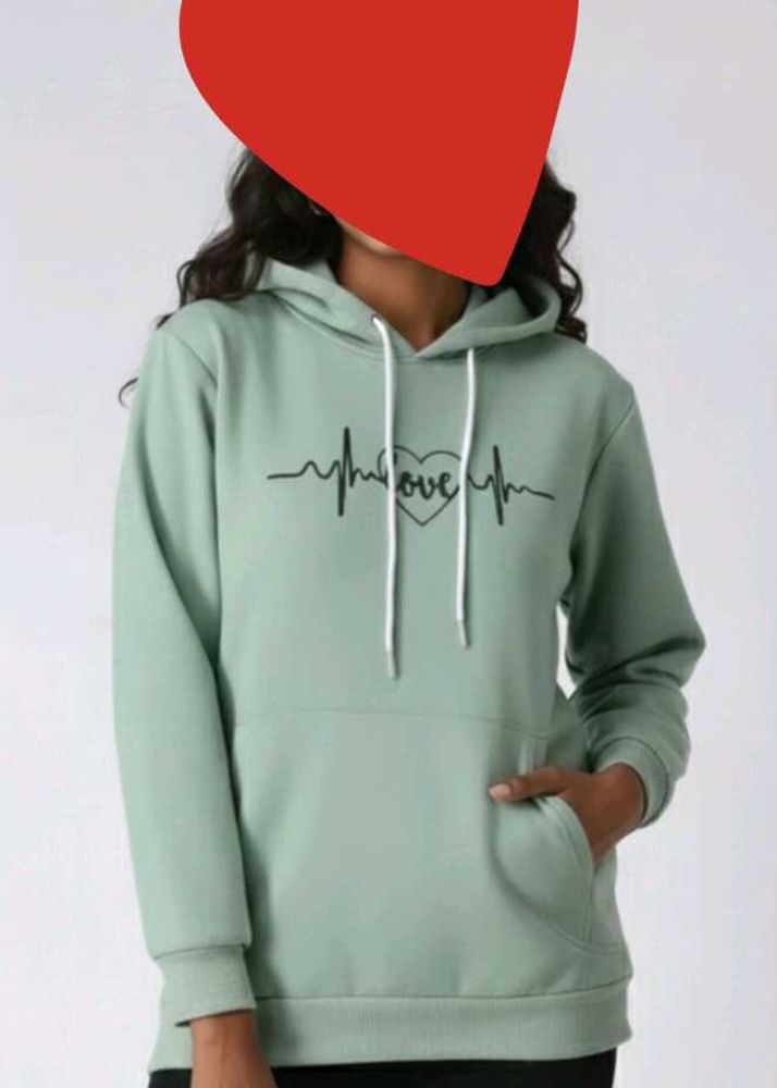 Mint 'Love' Heartbeat Hoodie