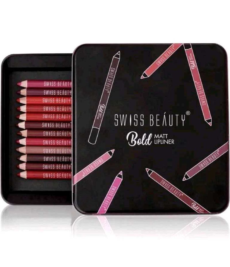 Bold Matte Lipliner Pack Of 12 Pcs