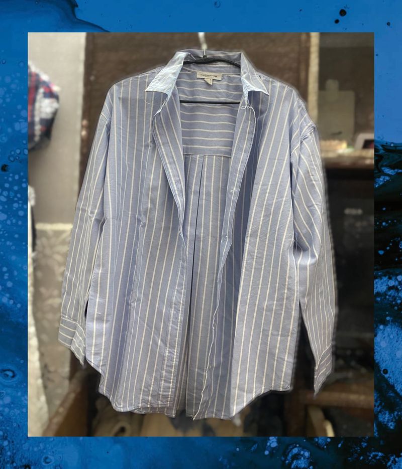 Striped Button-Down Shirt {S/M/L} Available