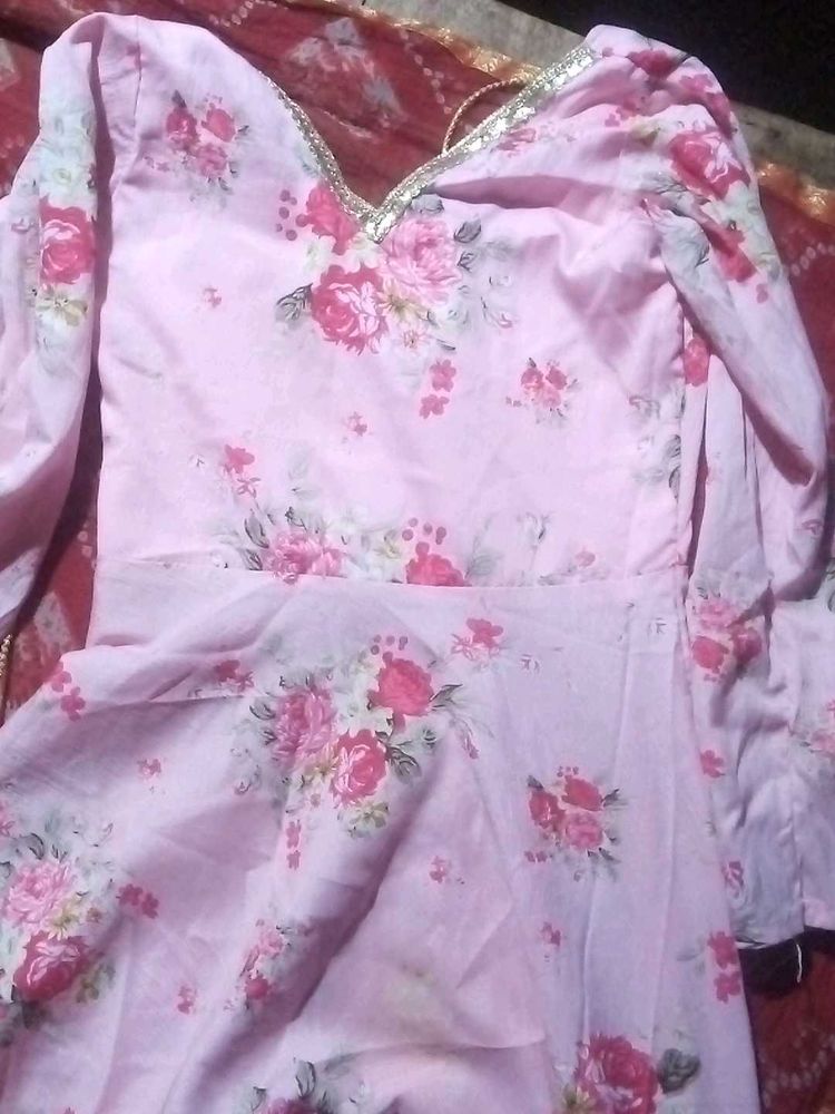 Floral Print Kurta