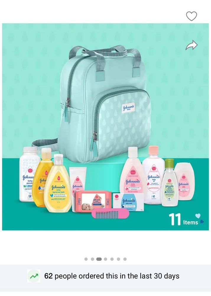 Johnson&#39;s Baby Gift Set with Backpack