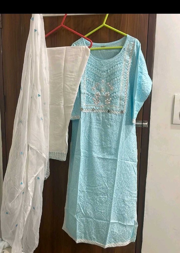 New Bandhani 3 Peace Suit