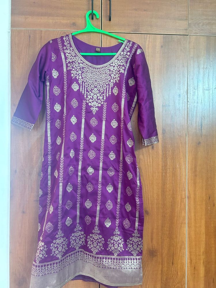 Elegant Purple Kurta