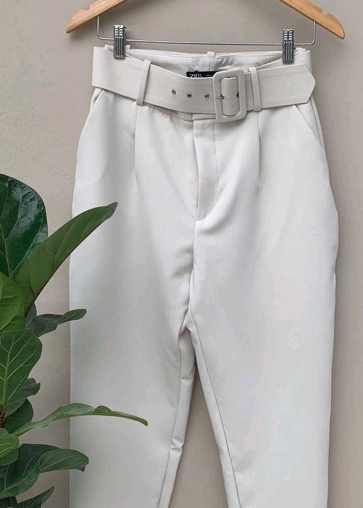 ZARA BELTED PANTS