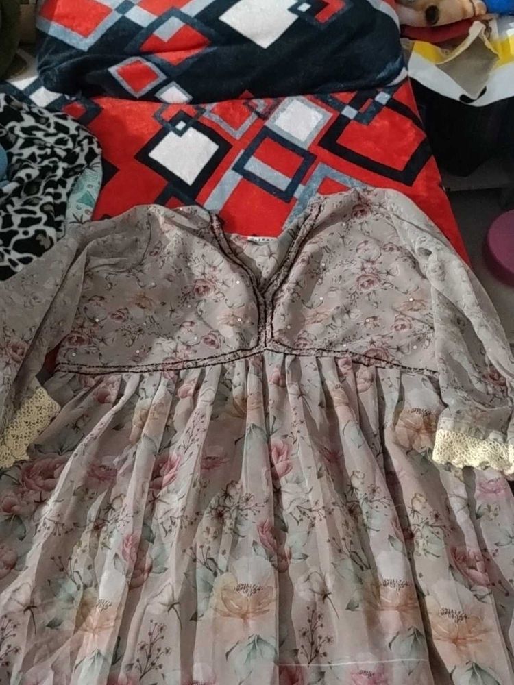 Floral Print Kurta