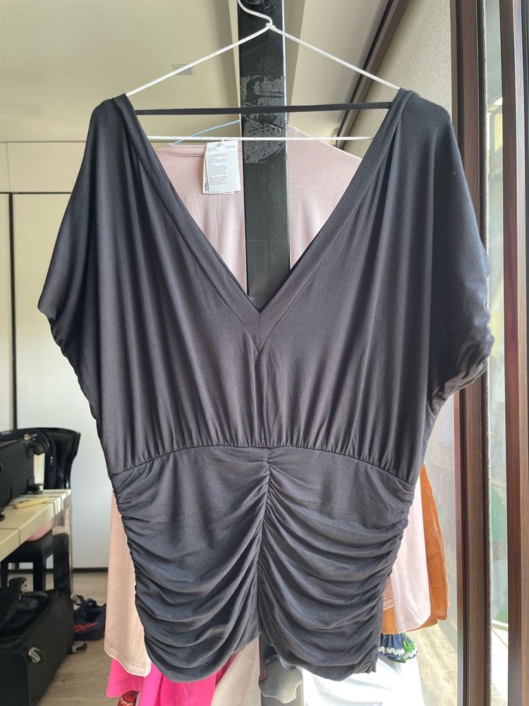Ruched V-Neck Top