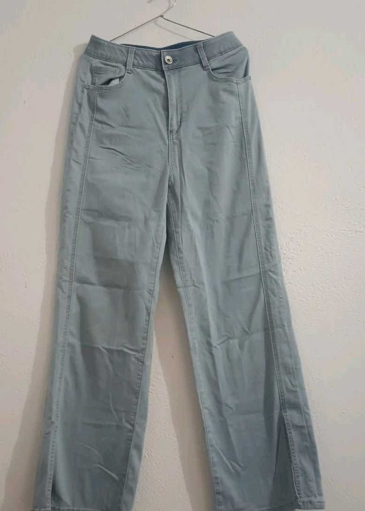 Light Blue Wide Leg Jeans