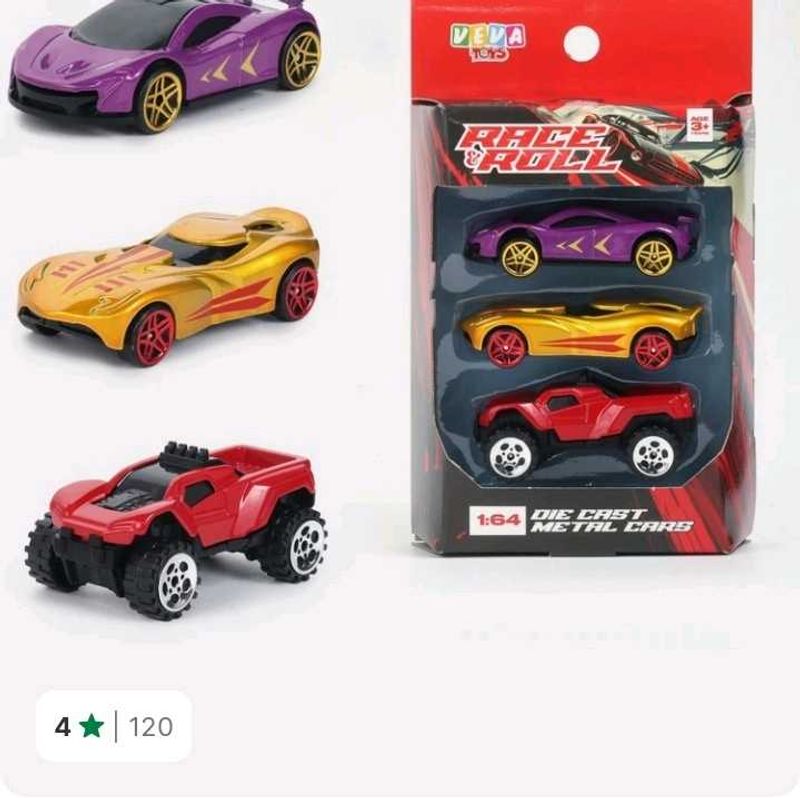 Diecast Metal Car Set 3
