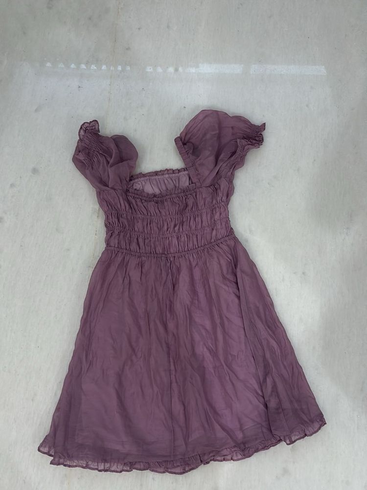 Lilac Mini Dress