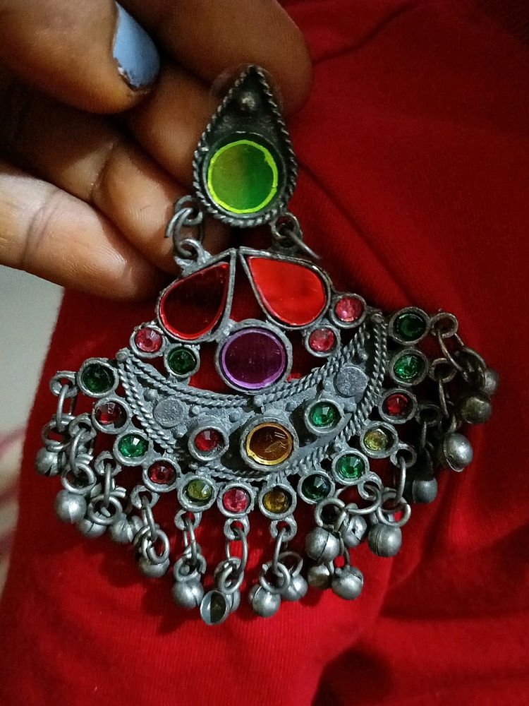 Afghan Mirror Earrings