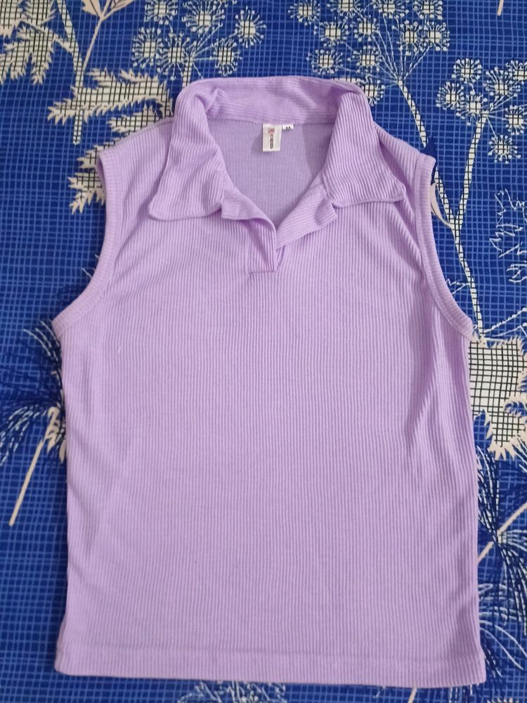 Lavender Sleeveless Top