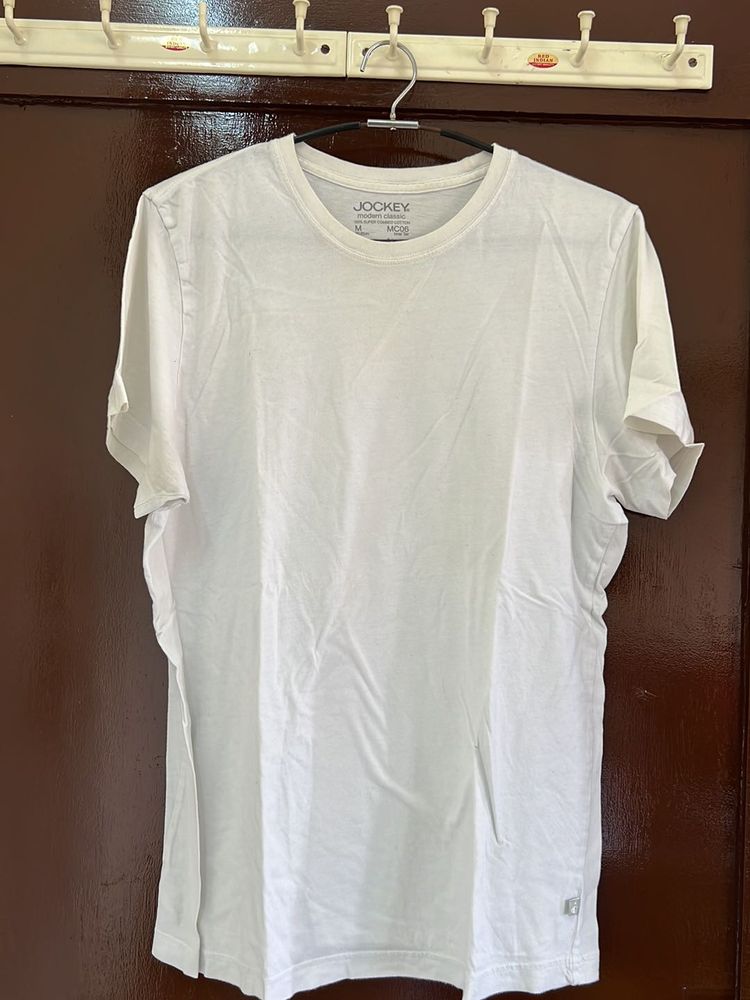 White Tshirt From Jockey