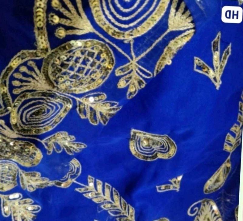 Embroidery Design Saree .