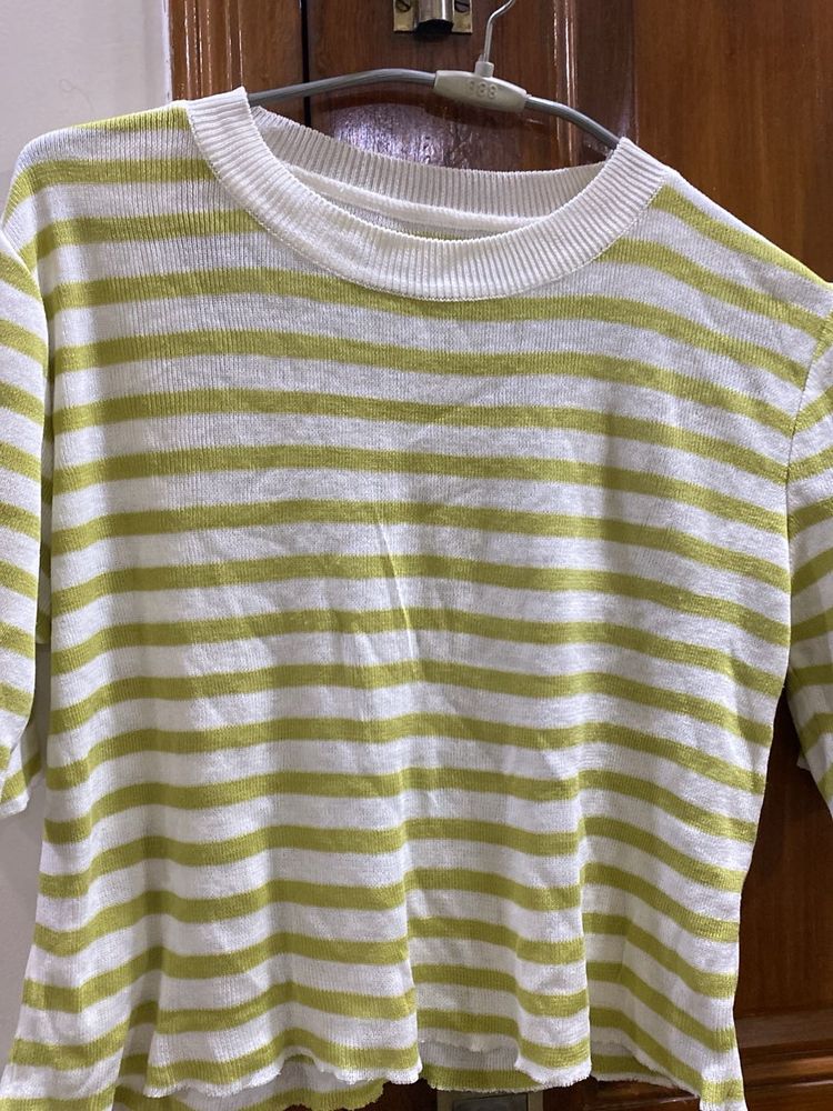 Striped Knit Top