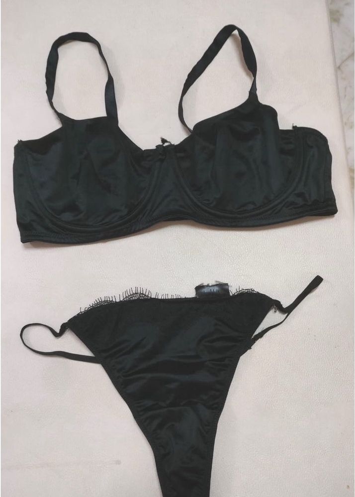 Black Bra &amp; Panty Set