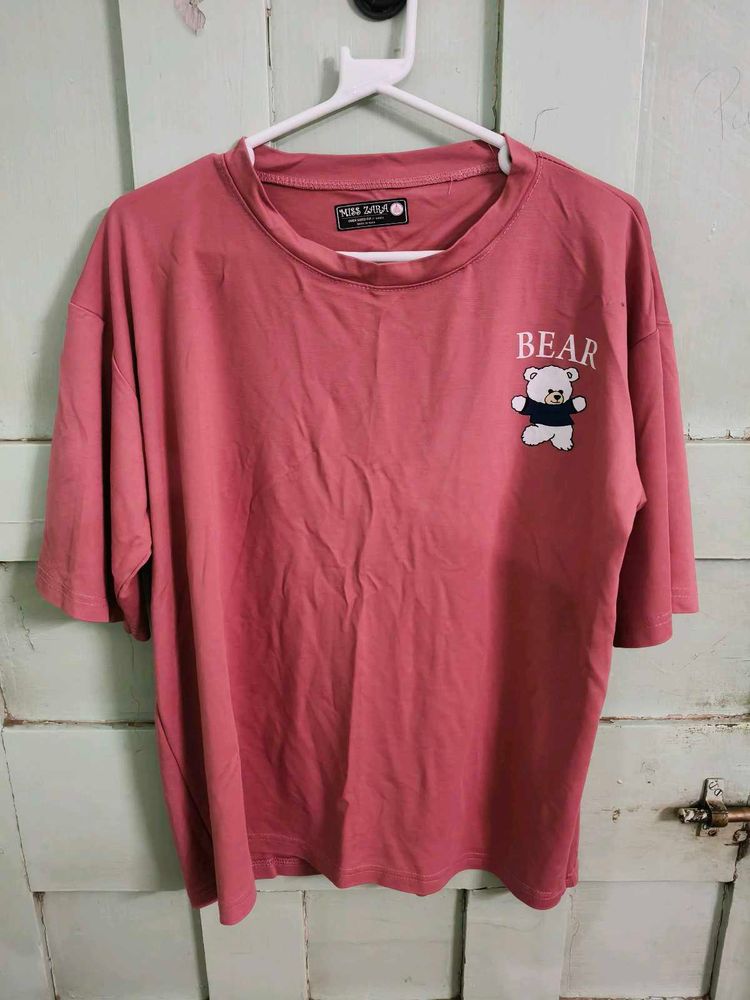 🎀 Korean Pink Bear T-Shirt, Ultra Soft &amp; Cozy