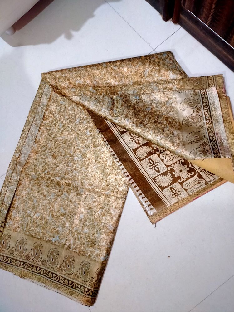 Golden Silk Saree