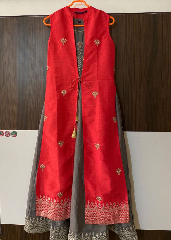 2 Pc Ethnic Gown