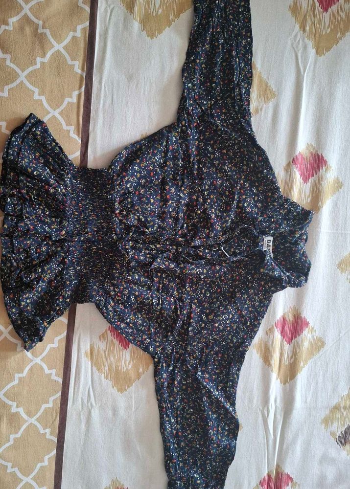 Blue Floral Top