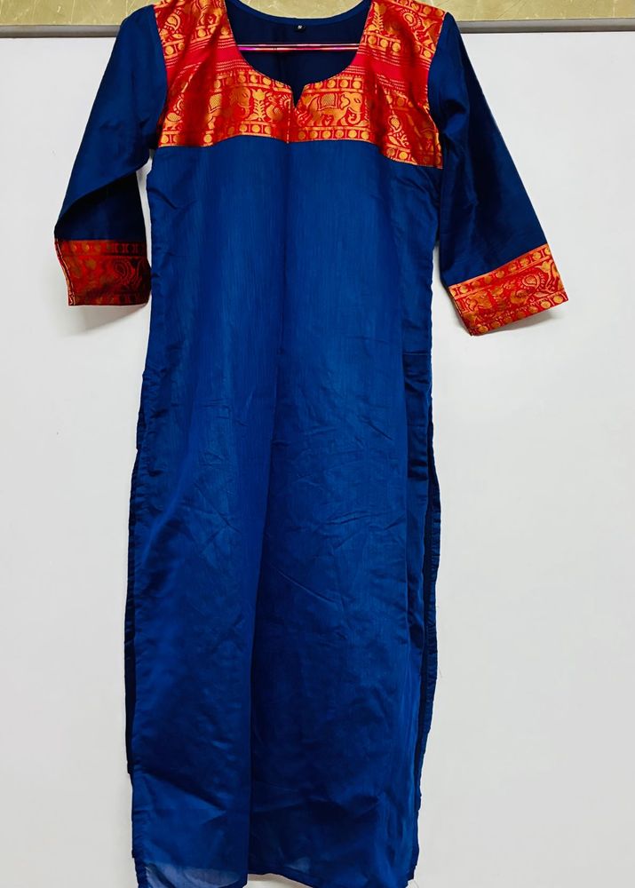 Elegant Blue Kurta ( Full Set )