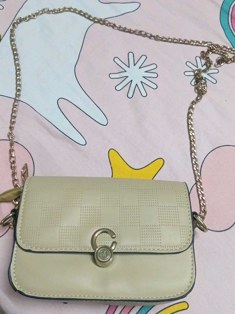 Beige Sling Bag