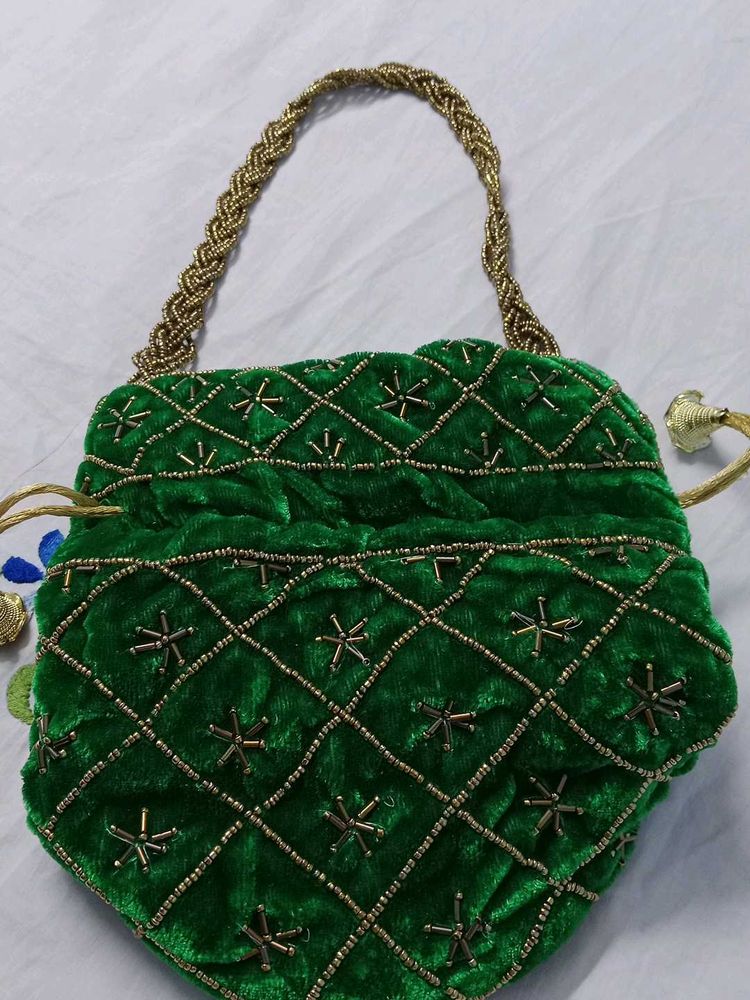 Velvet Potli Bag