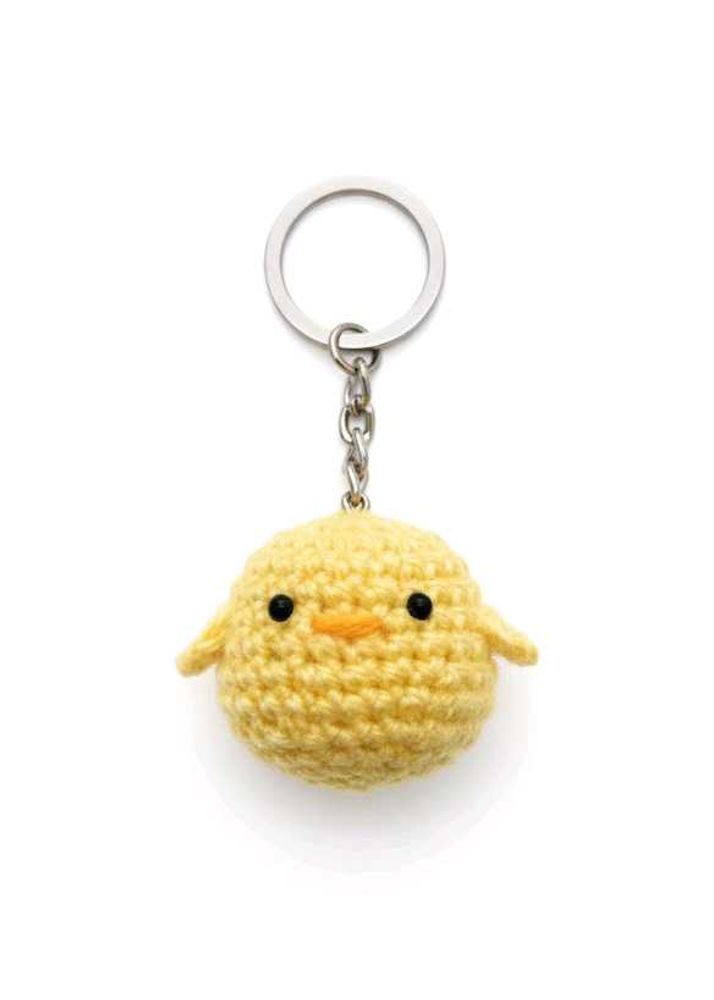 Cute Crochet Chick Keychain/bagcharm Handmade
