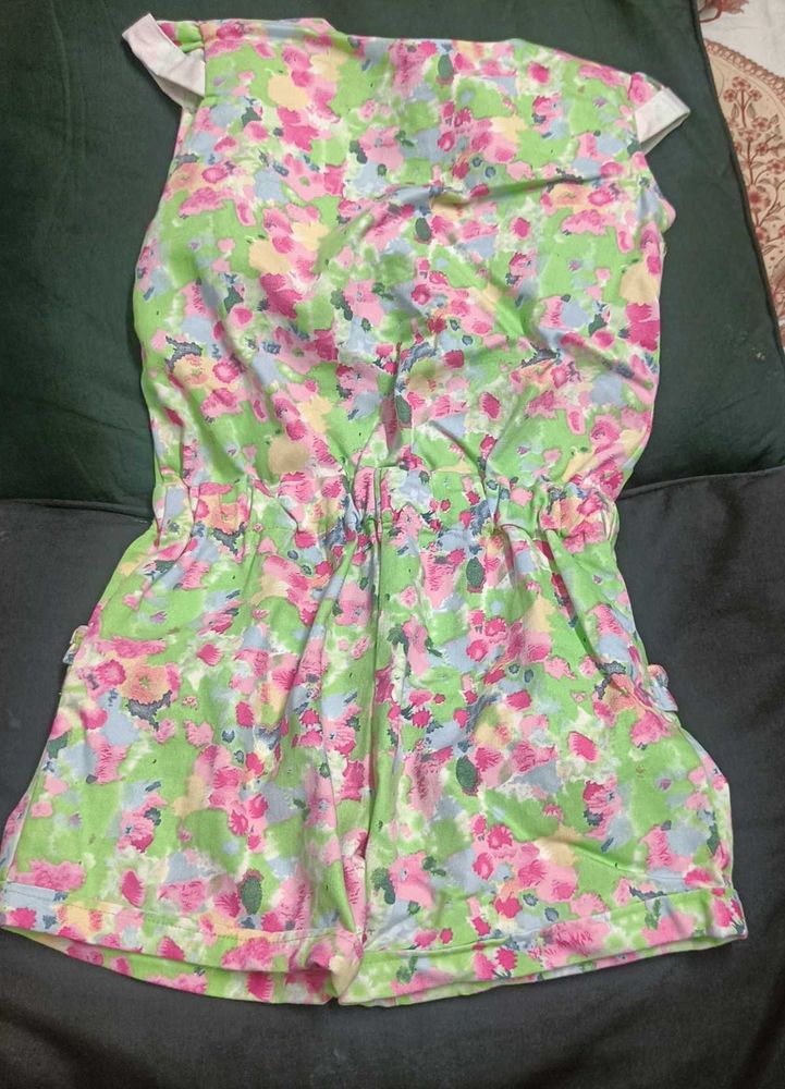 Floral Girls Romper