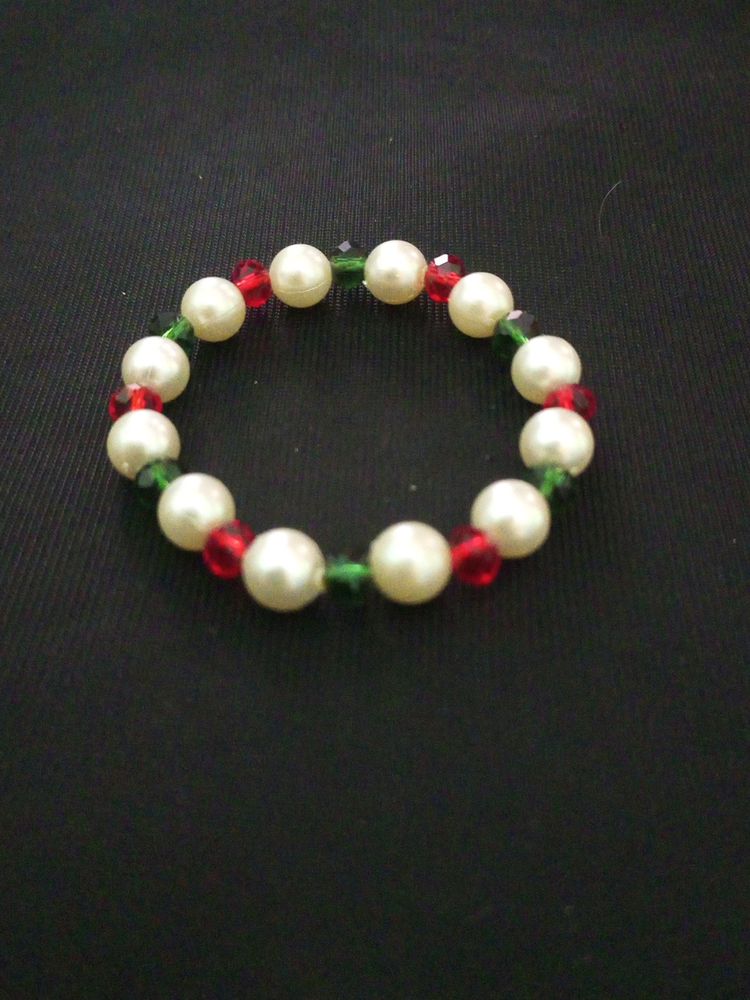 Red And Darkgreen Coloured Bracelet