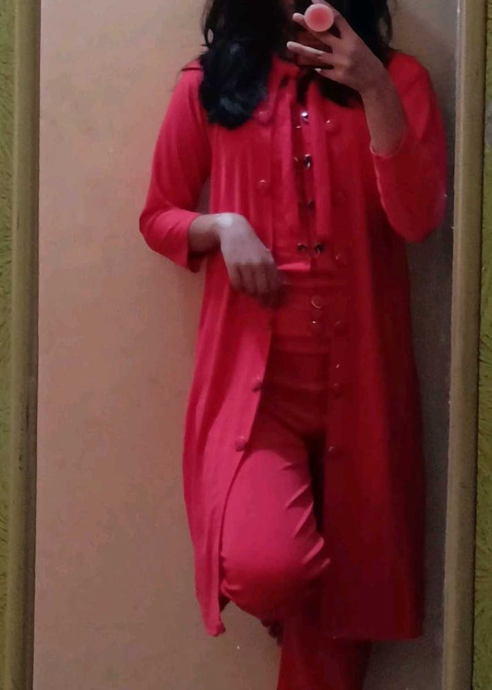 3 Piece Pink Stylish Jumpsuit