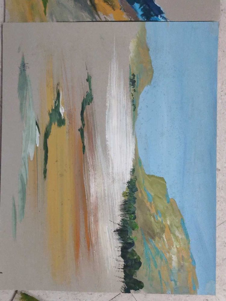Poster Colour On Paper
